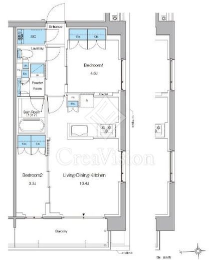 ルフォンプログレ高田馬場ノース 212 間取り図