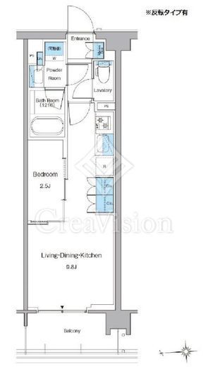 ルフォンプログレ高田馬場ノース 217 間取り図