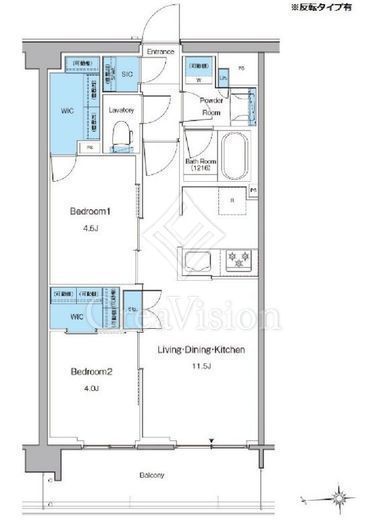 ルフォンプログレ高田馬場ノース 319 間取り図