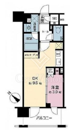 デュオステージ横濱桜木町 5階 間取り図