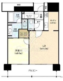 M.M.TOWERS the West (エムエムタワーズ・ザ・ウエスト) 22階 間取り図