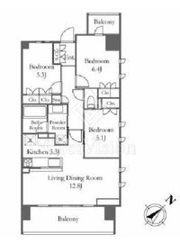 プレミスト横浜ポートサイド 7階 間取り図