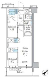 パークアクシス品川南大井パークフロント 537 間取り図