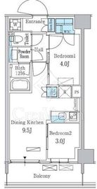 パークアクシス品川南大井パークフロント 621 間取り図