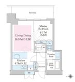 大崎ステーションレジデンス 35階 間取り図