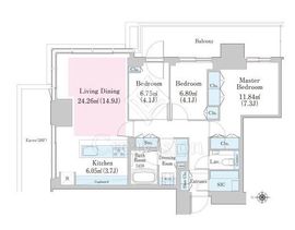 大崎ステーションレジデンス 28階 間取り図