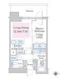 大崎ステーションレジデンス 28階 間取り図