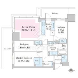 大崎ステーションレジデンス 27階 間取り図