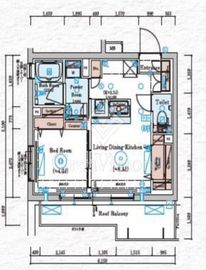 GENOVIA川崎Ⅴ (ジェノヴィア川崎Ⅴ) 4階 間取り図