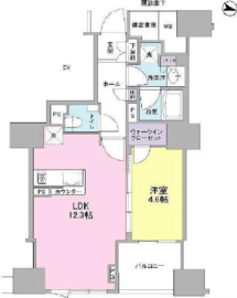 クレヴィア原宿 5階 間取り図