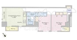 ムルーエ築地 604 間取り図