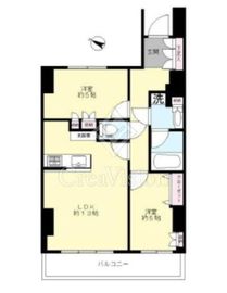 グローリオタワー巣鴨 15階 間取り図