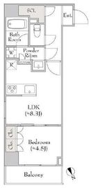 ルミーク関内Ⅱ 705 間取り図