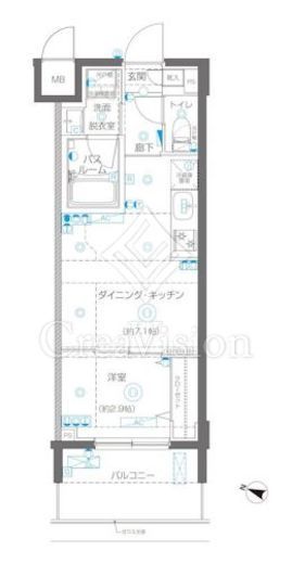 AELL横浜吉野町 707 間取り図