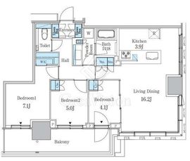 大崎ステーションレジデンス 30階 間取り図