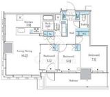 大崎ステーションレジデンス 30階 間取り図