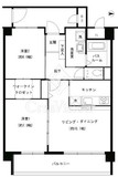 グレイスコート元住吉 103 間取り図