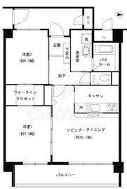 グレイスコート元住吉 103 間取り図