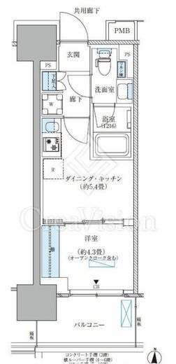 パークアクシス西大島コンフォートスクエア 514 間取り図