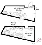 THE ONE Ichigaya 101 間取り図