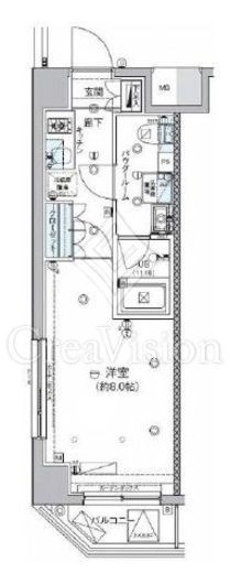 セジョリ早稲田ウエスト 203 間取り図