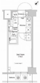 プラウドフラット登戸 207 間取り図