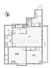 リエール市ヶ谷 2階 間取り図