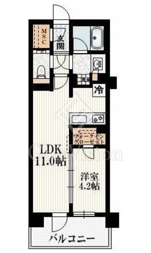 アトラスシティ千歳烏山グランスイート杜の棟 3階 間取り図