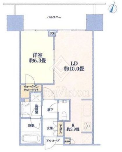 二子玉川ライズタワー 23階 間取り図