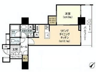 パークタワー豊洲 10階 間取り図