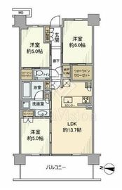 シティハウス王子 3階 間取り図