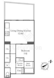ANQI代々木公園前(アンティ代々木公園前) 1階 間取り図