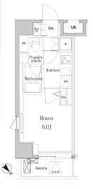 プレミアムキューブ横浜反町 5階 間取り図