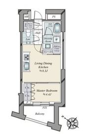 パークコート恵比寿 5階 間取り図