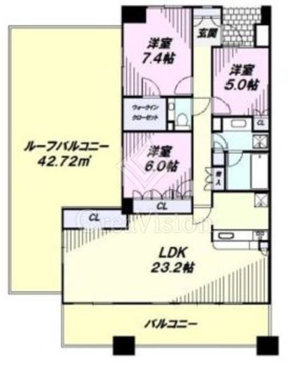 パークハウス三鷹連雀通り 11階 間取り図