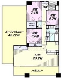 パークハウス三鷹連雀通り 11階 間取り図