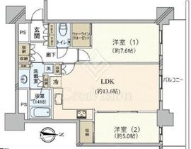 クレッセント川崎タワー 21階 間取り図