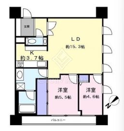 リリファ横濱山下町 2階 間取り図