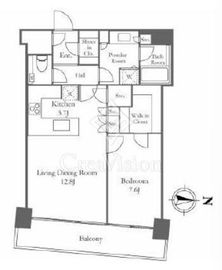 M.M.TOWERS FORESIS (エムエムタワーズフォレシス) 8階 間取り図