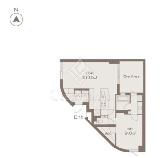 THE GRANDUO KAMIMEGURO 103 間取り図