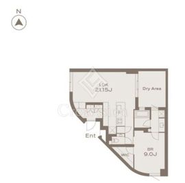 THE GRANDUO KAMIMEGURO 103 間取り図