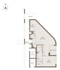 THE GRANDUO KAMIMEGURO 201 間取り図