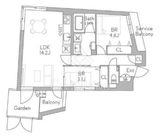 グランデュオ千歳船橋7 (GranDuo Chitosehunabashi7) 103 間取り図