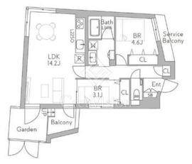 グランデュオ千歳船橋7 (GranDuo Chitosehunabashi7) 103 間取り図
