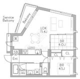 グランデュオ千歳船橋7 (GranDuo Chitosehunabashi7) 205 間取り図