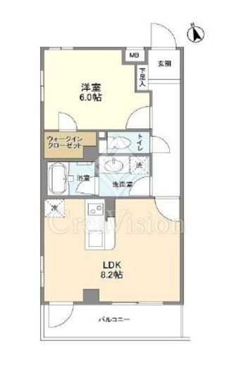 プラムガーデン関根 310 間取り図