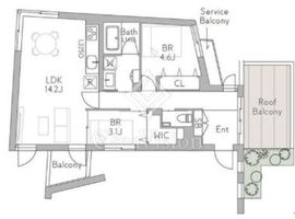 グランデュオ千歳船橋7 (GranDuo Chitosehunabashi7) 303 間取り図