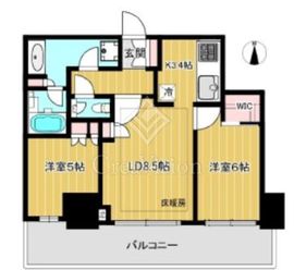大崎ステーションレジデンス 16階 間取り図