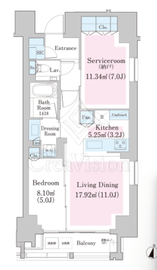 南麻布レジデンス 1002 間取り図