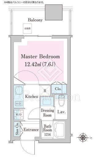 中野ステーションレジデンス 617 間取り図